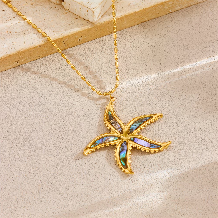 Golden Sea Star Necklace