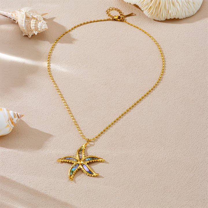 Golden Sea Star Necklace