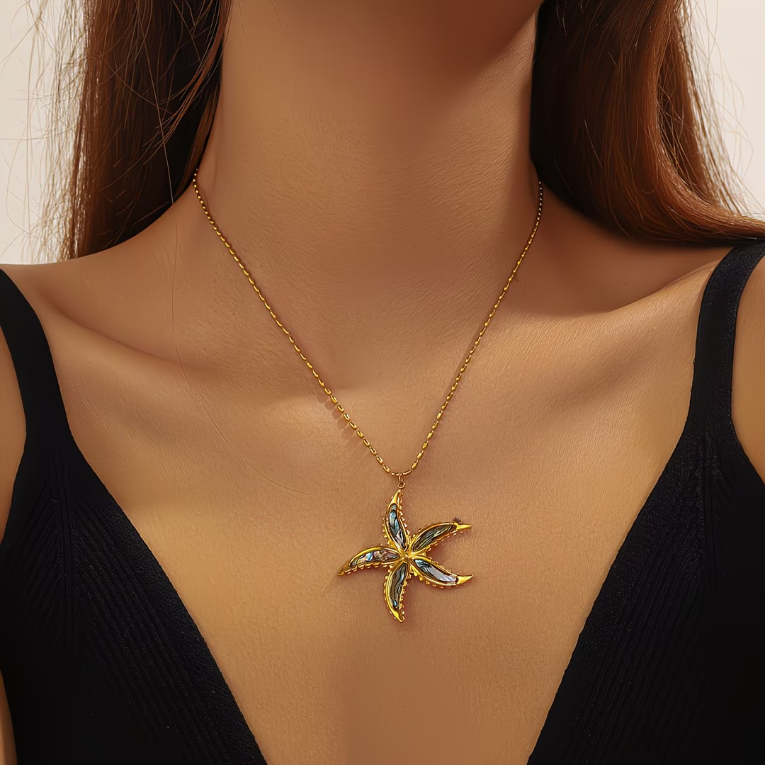 Golden Sea Star Necklace