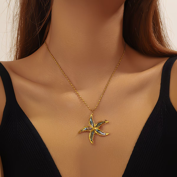 Golden Sea Star Necklace