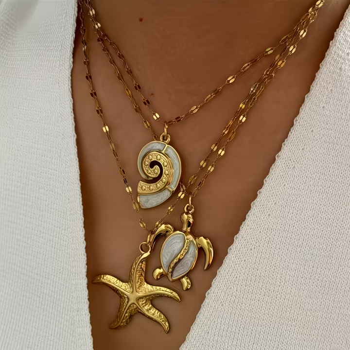 Ocean Charm Necklace Set
