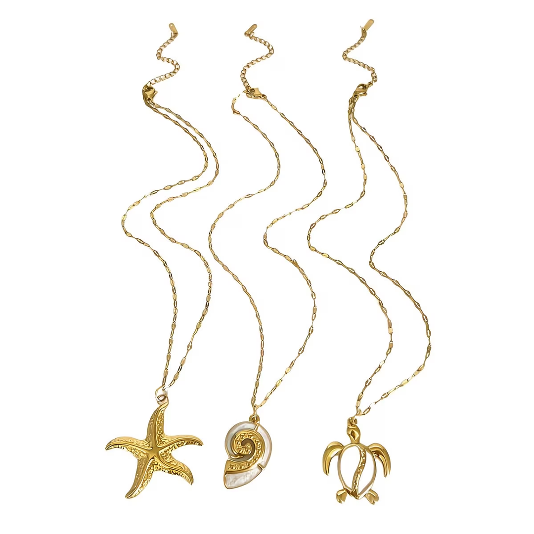 Ocean Charm Necklace Set