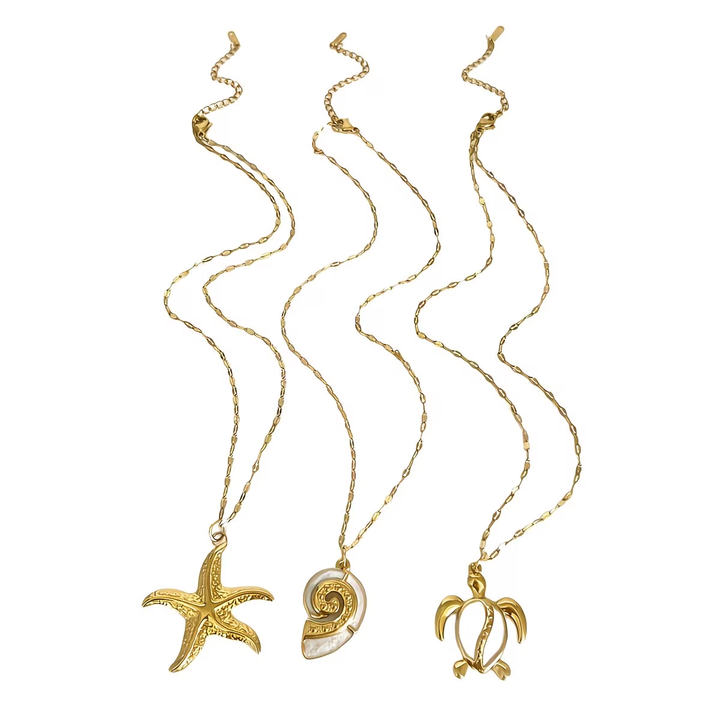 Ocean Charm Necklace Set