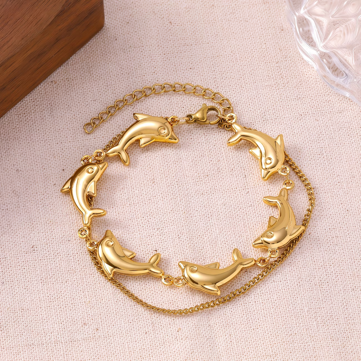 Golden Dolphin Trail Bracelet