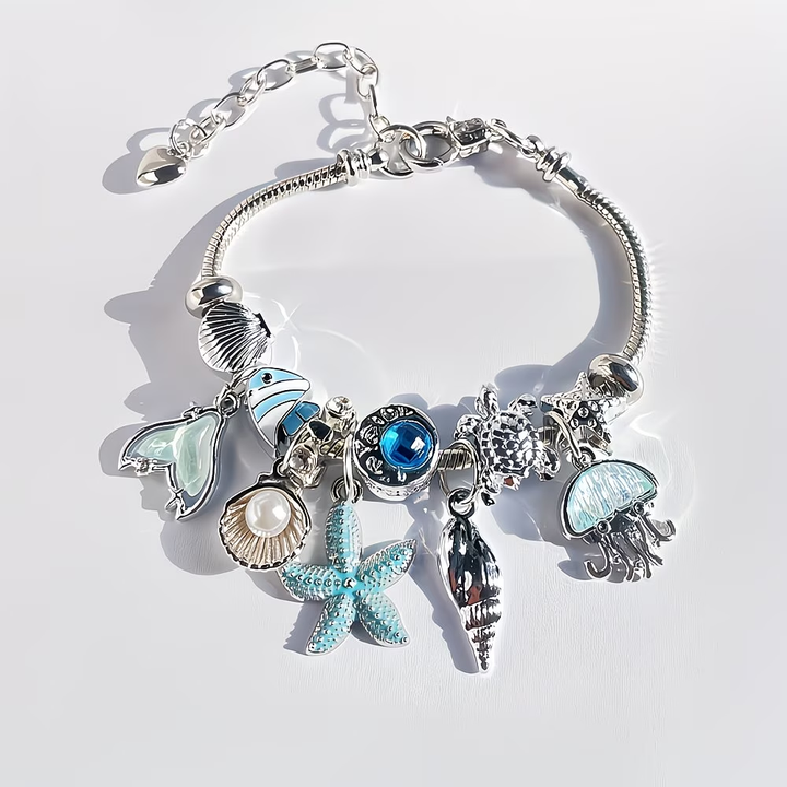 Adjustable Ocean Charms Bracelet