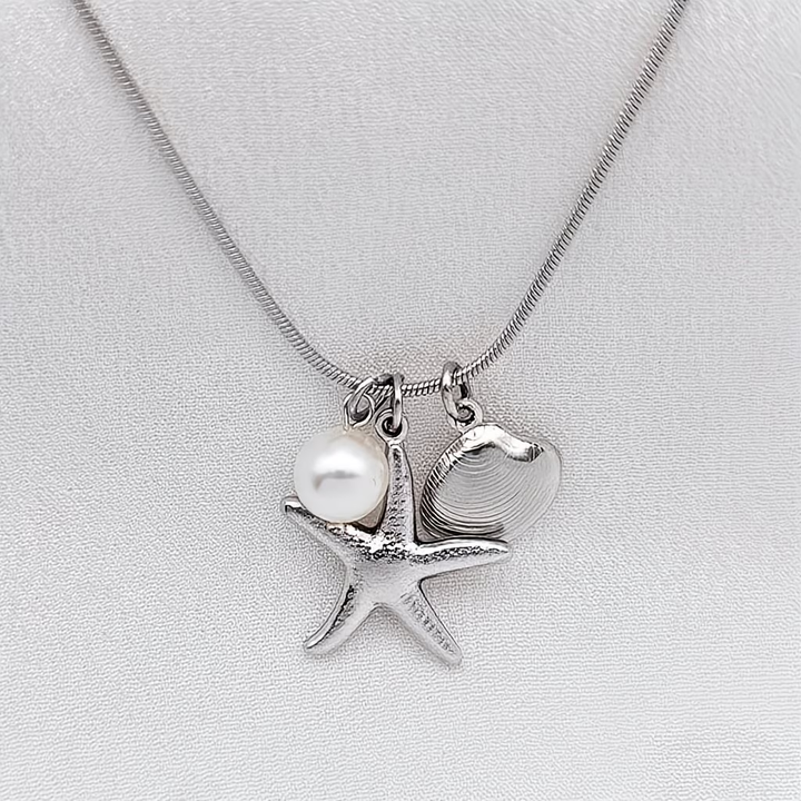 Bohemian Ocean Starfish Pearl Necklace