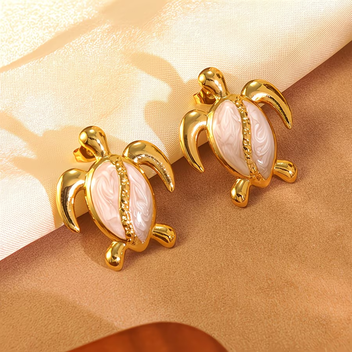 Turtle Gold Earrings