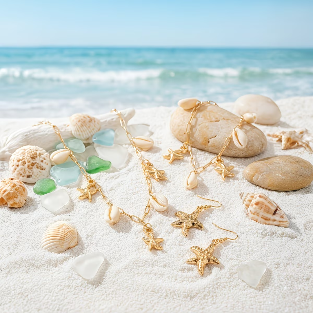 Elegant Ocean Necklace Set