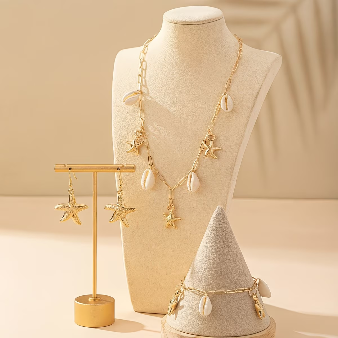 Elegant Ocean Necklace Set