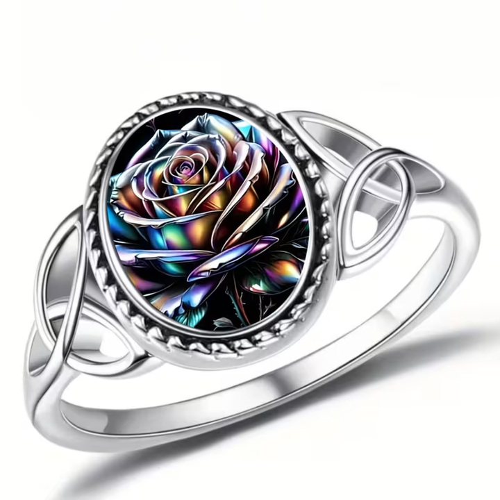 Lotus Seal Silver Ring