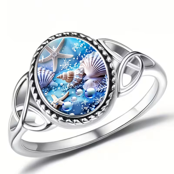 Ocean Life Seal Silver Ring