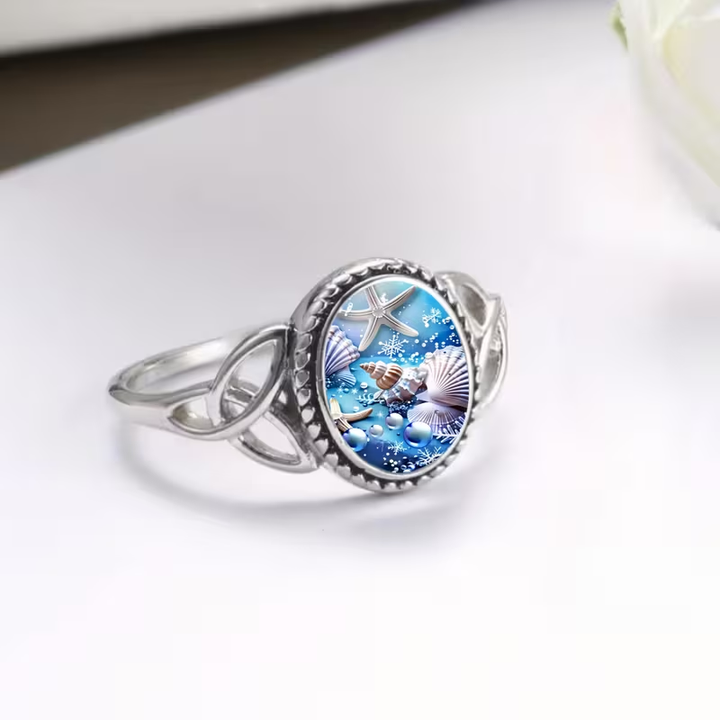 Ocean Life Seal Silver Ring