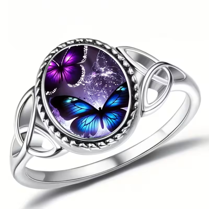 Fantasy Butterfly Silver Ring