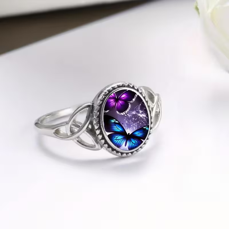 Fantasy Butterfly Silver Ring