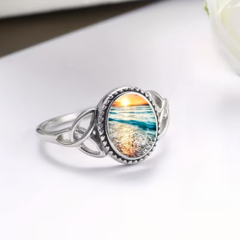 Sunset Silver Ring