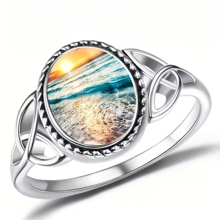 Sunset Silver Ring