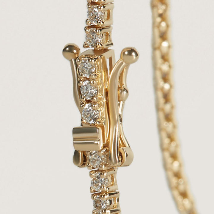 Petite Diana Tennis Necklace Diamond 5.0ctw Yellow Gold