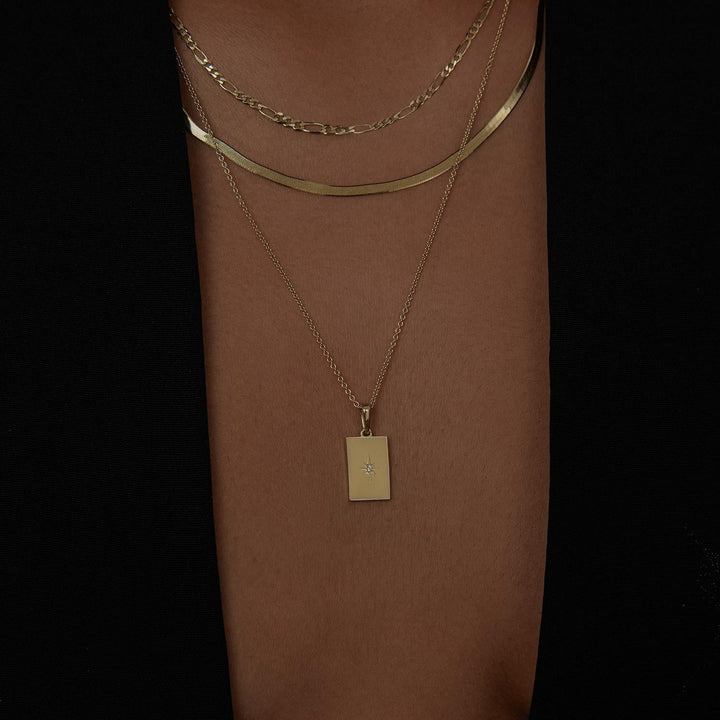 Carter Herringbone Chain Necklace