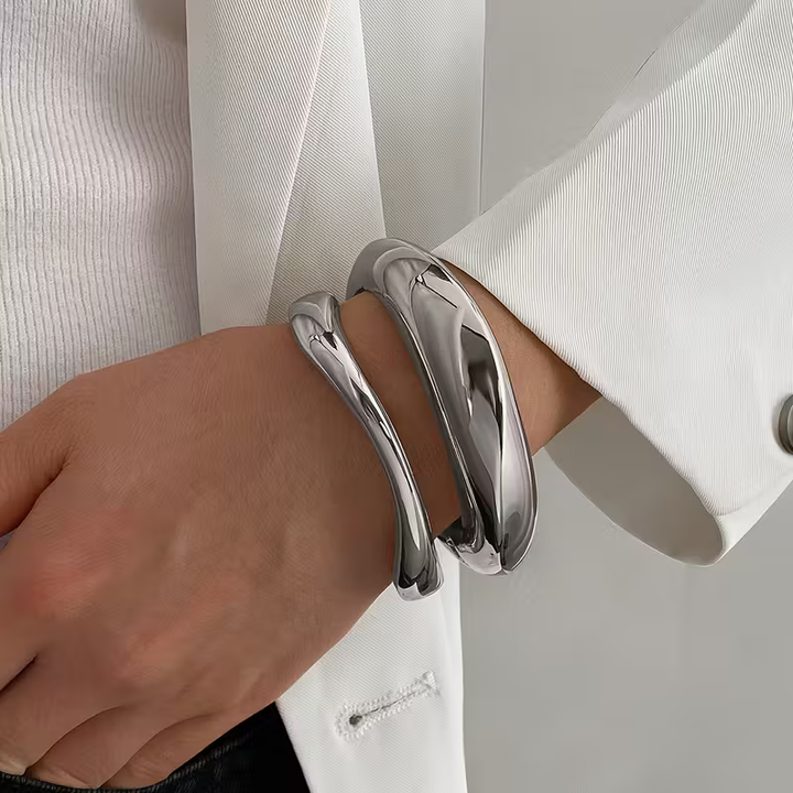Sculpted Wave Bracelet